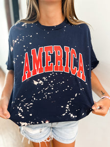 America Bleached Tee